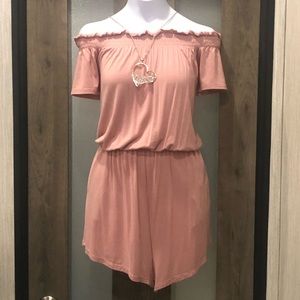Sassy Pretty in Pink Ladies Romper